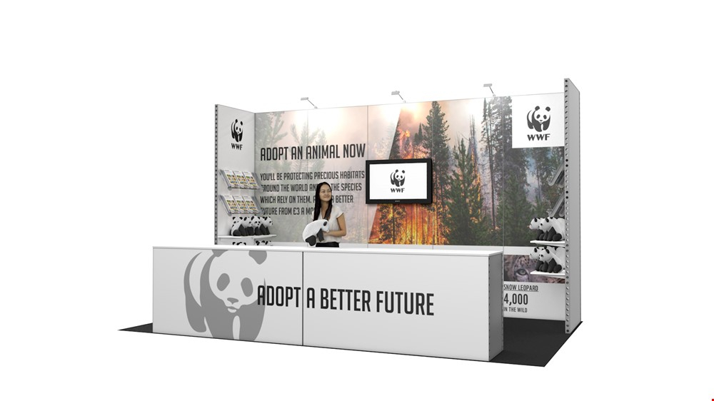 Integra<sup>®</sup> Exhibition Stand Hire 5m x 3m Backwall Display Stand