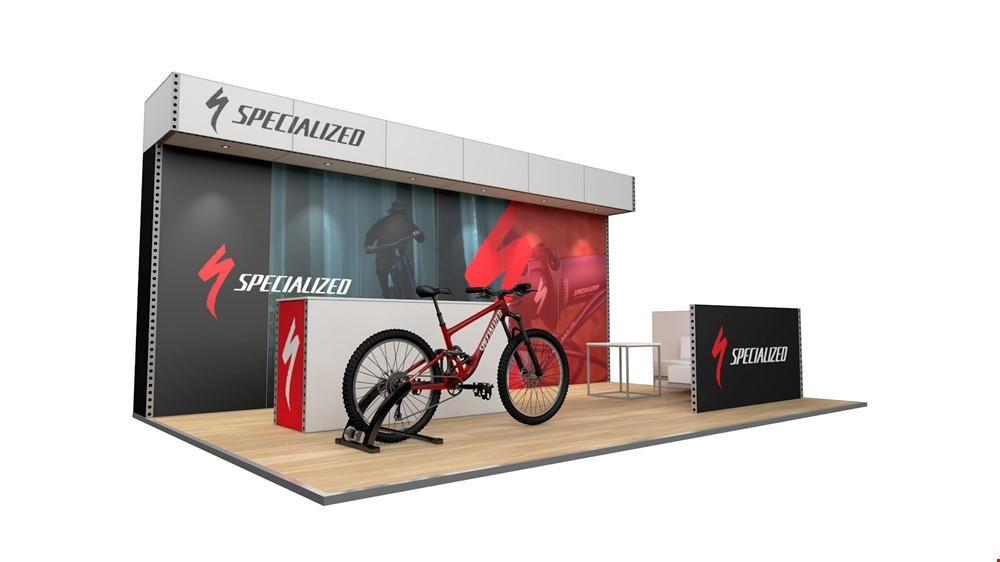 Integra<sup>®</sup> Hired Exhibition Stand 6m x 4m With Exhibition Counter Meet And Greet Point