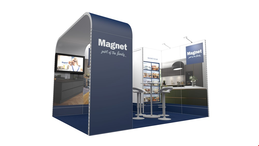 Integra Exhibition Stand 4m x 3m Corner Kit 3 - To Hire