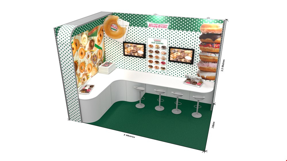 Integra<sup>®</sup> Hire Trade Show Stand 5m x 3m L-Shaped Corner Exhibition Stand