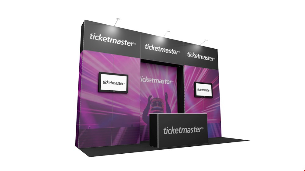 Integra® Exhibition Stand 6m x 2m Backwall Kit 4 - To Hire