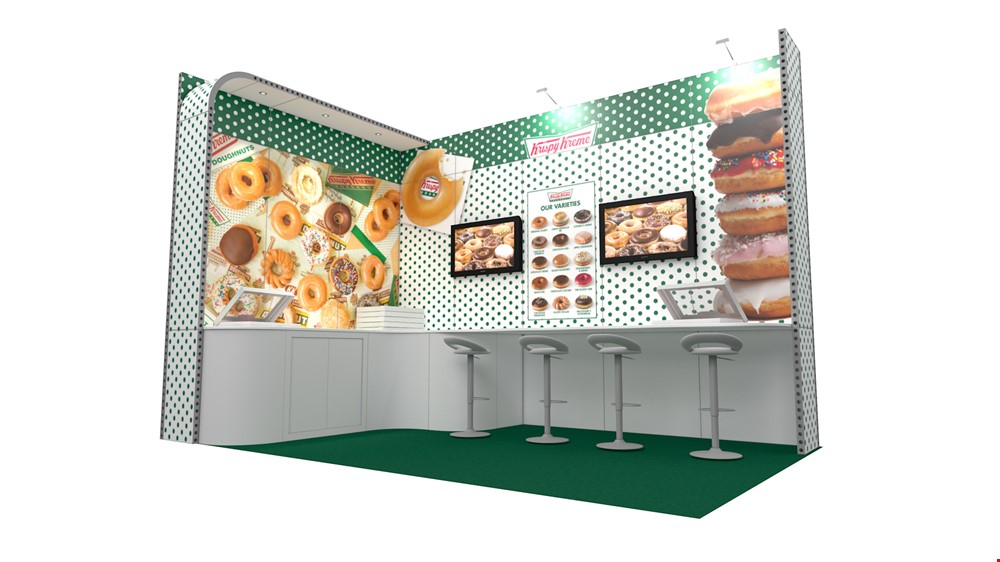 Integra Exhibition Stand 5m x 3m L-Shaped Kit 16 - To Hire