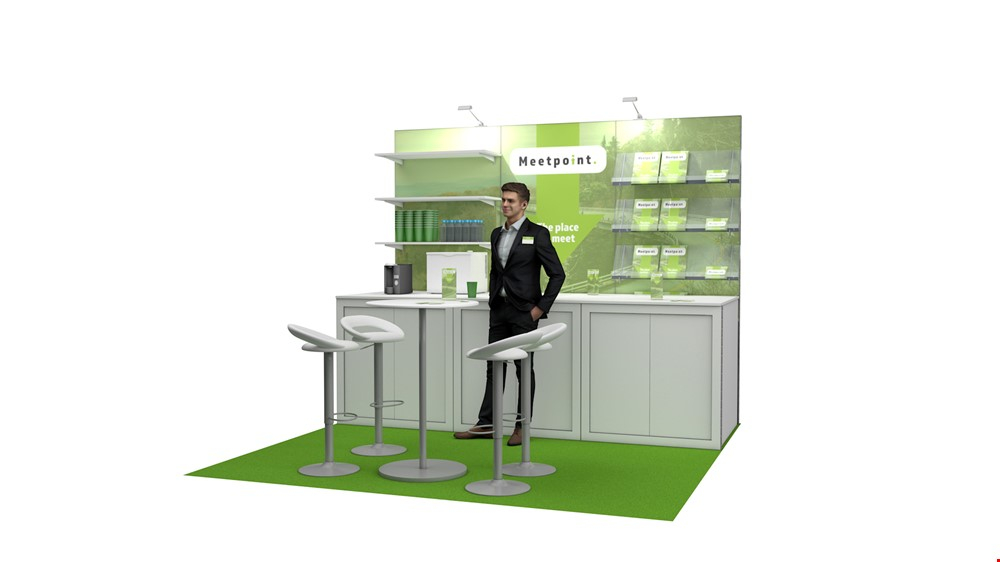 Integra<sup>®</sup> Rental Exhibition Stand 3m x 3m Backwall Exhibition Display Stand