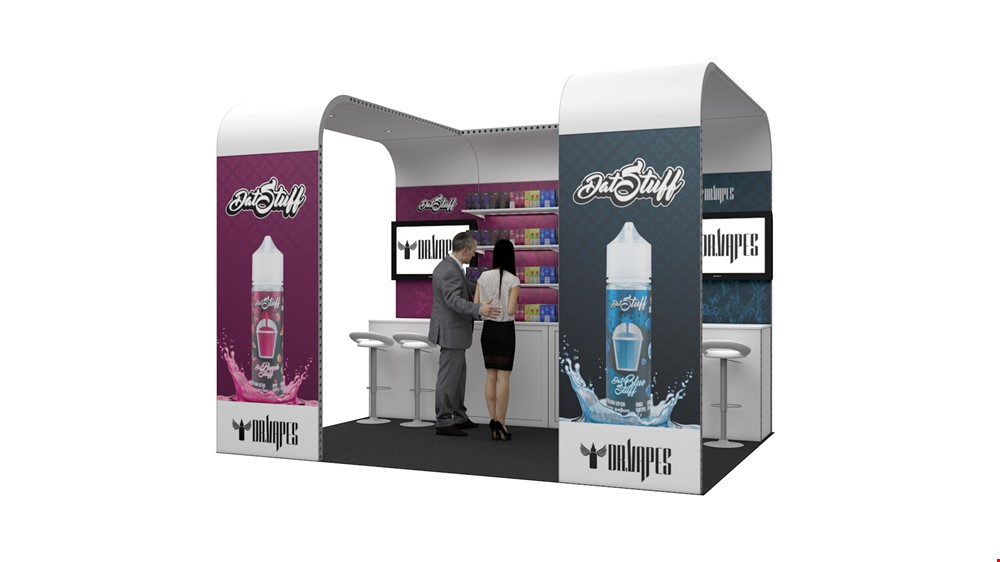 Integra<sup>®</sup> Rental Exhibition Stand 4m x 3m Backwall Display Stand
