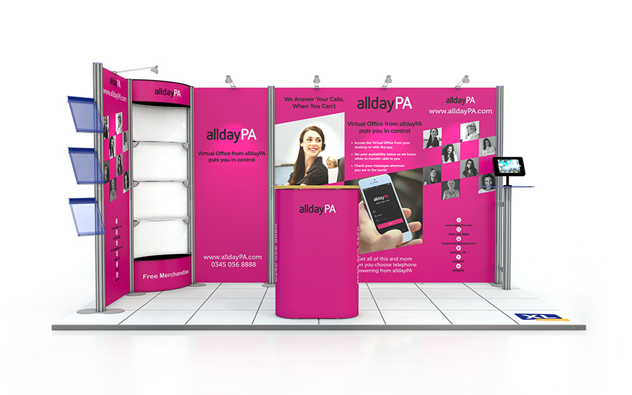 Centro Stand with Two Open Sides