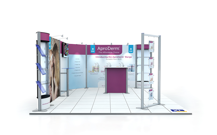 Centro Display System with Two Open Sides