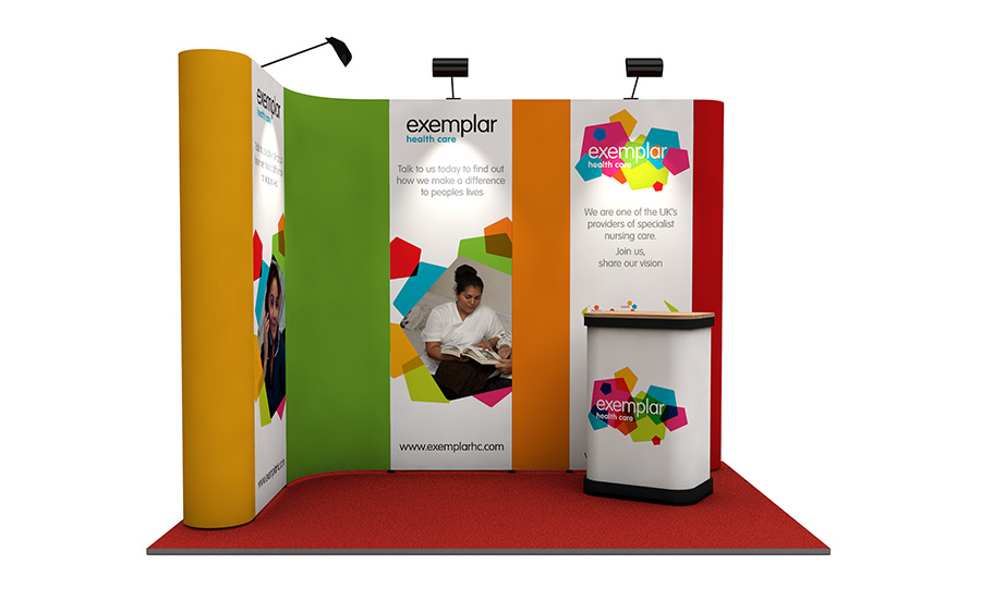 Exhibition Stand 2m x 3m Pop Up Exhibition Stand