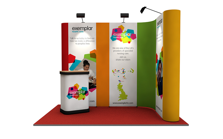 Exhibition Stand Can Be Used Left or Right Hand Configuration