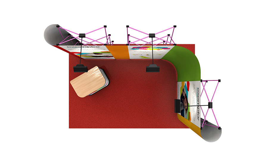 2m x 3m Exhibition Stand Plan View