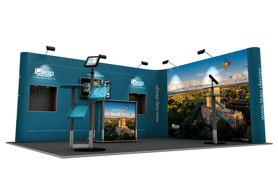 Bespoke Pop Up Exhibition Stand to Fit 4m x 5m Space
