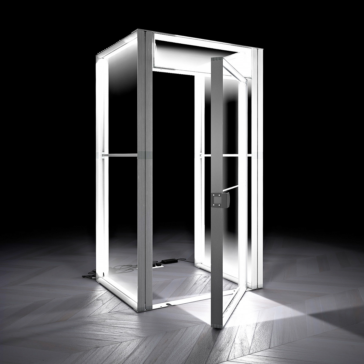 Exhibition Stand Storage Cupboard | LED Lightbox Display Cupboard