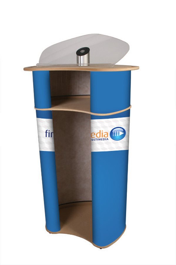 Lectern Promotional Counter with Shelf