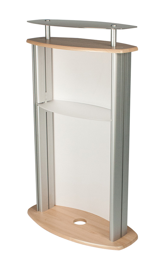 Lectern Display Podium - Back View