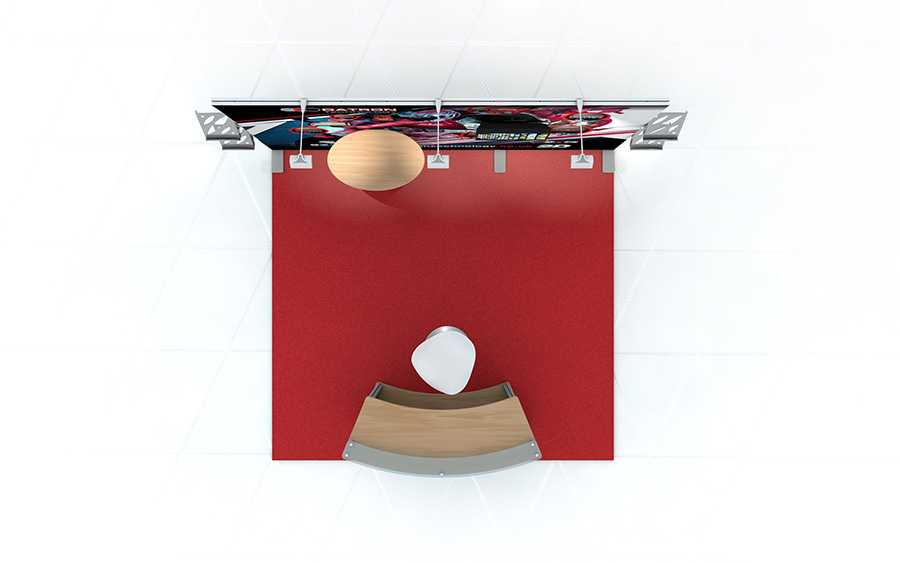 Linear Exhibition Stand Plan View