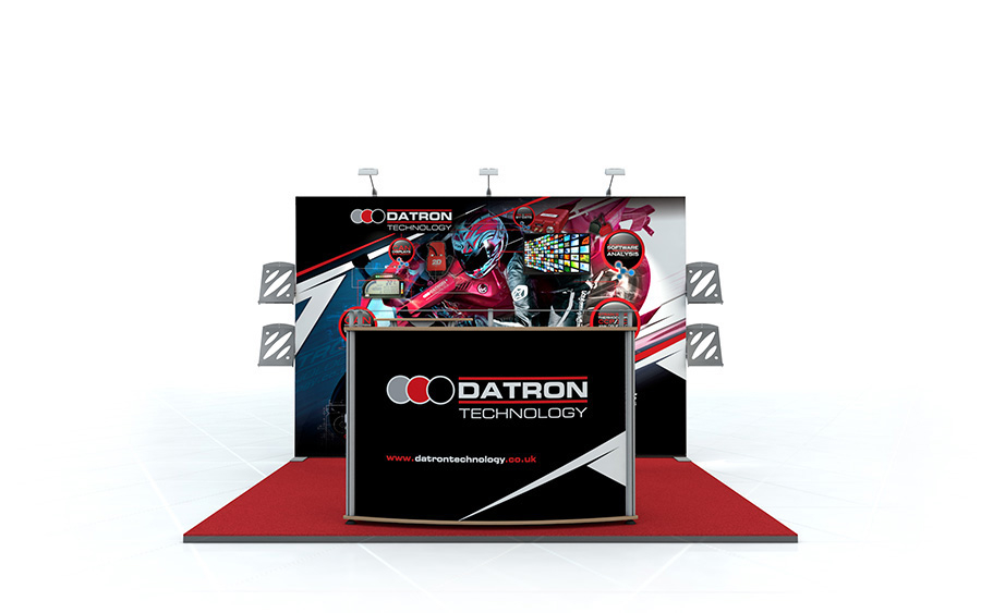 Custom Linear Exhibition Stand - Open Three Sides