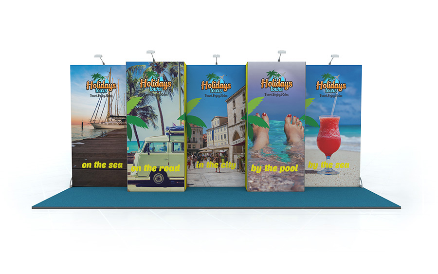 Linear Vector Exhibition Stand