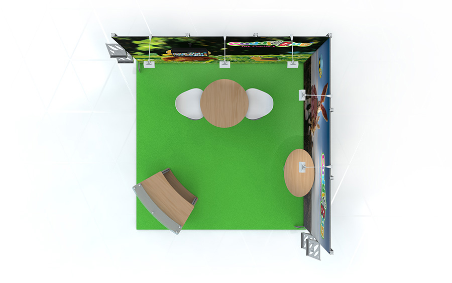Linear Exhibition Stand Plan View