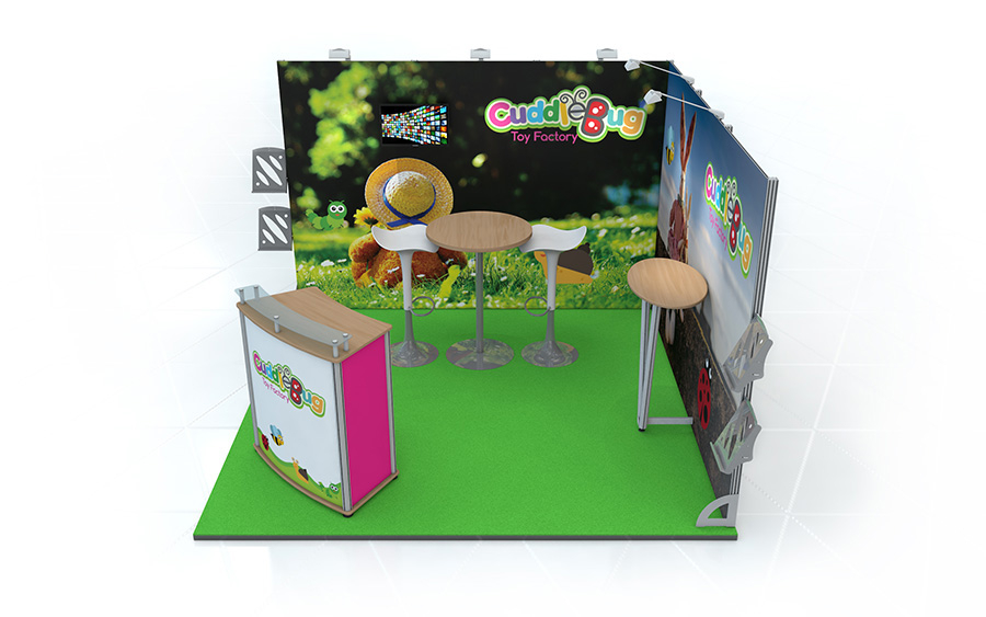 Custom Linear Exhibition Stand 3m x 3m