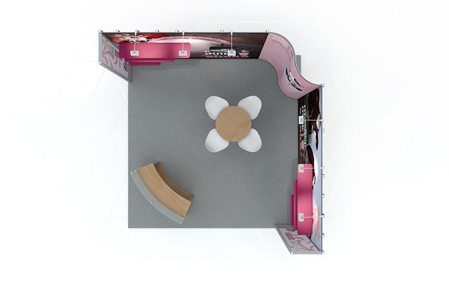Linear Exhibition Stand Plan View