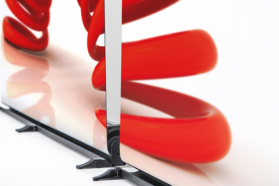 Close Up of Link2 Roller Banner Base