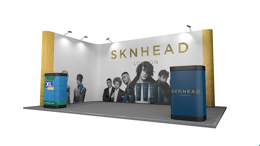 Linked Pop Up Exhibition Stand Kit 5m x 3m