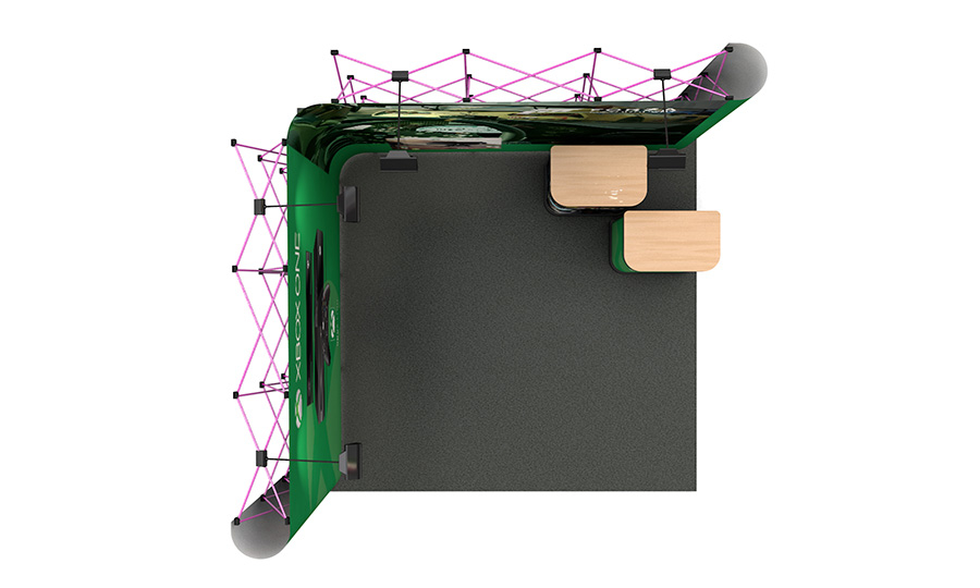 3m x 3m Exhibition Stand Top View