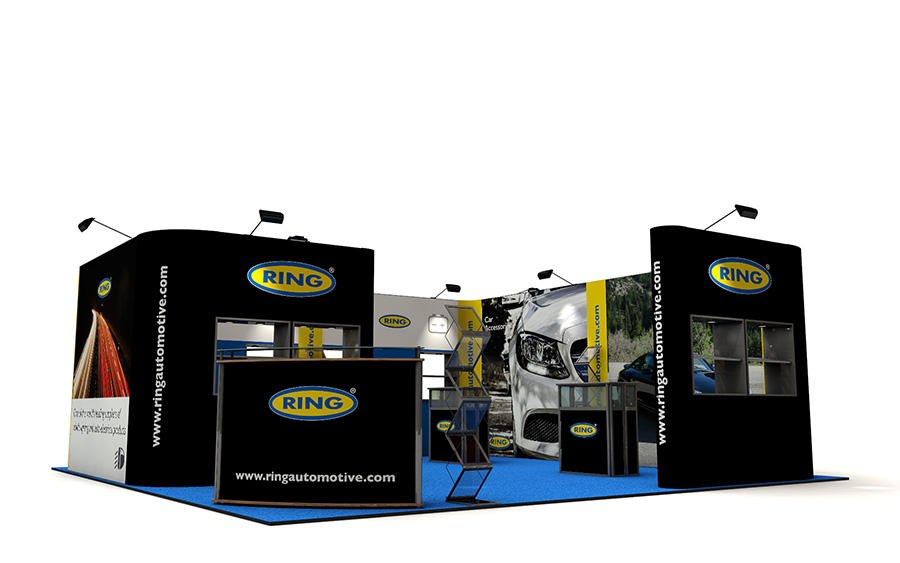 Linked Pop Up Exhibition Stand Booth 6m x 6m