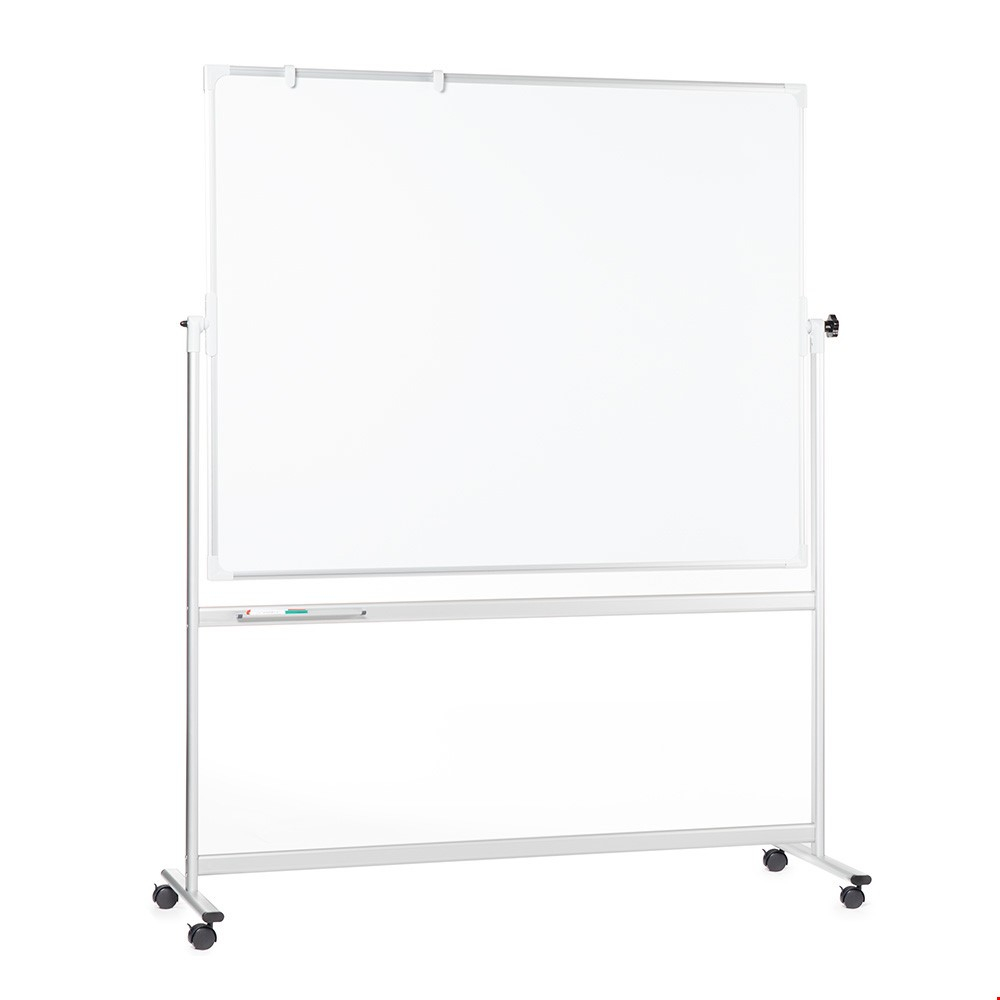 Magnetic Whiteboard With Durable Aluminium Frame And Castor Wheels