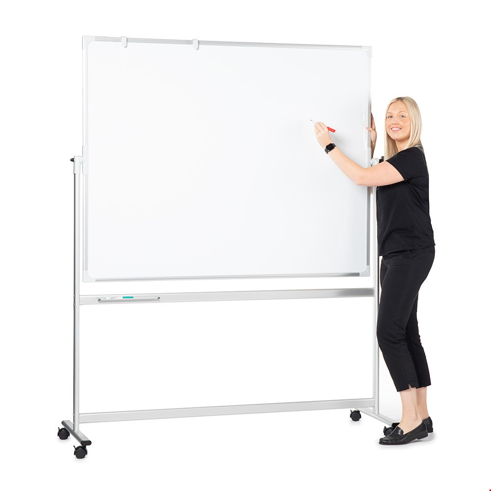 Mobile Swivel Whiteboard On Wheels Is Ideal For Meeting And Training Rooms, School, Offices, Colleges And Universities 