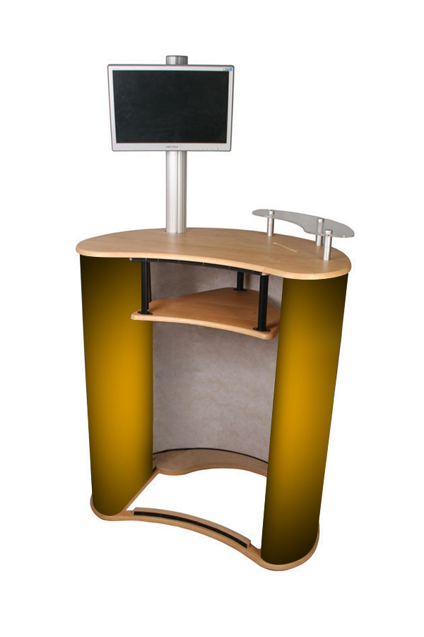 Mercury Exhibition Counter With Printed Graphic (Internal Shelf Not Included)