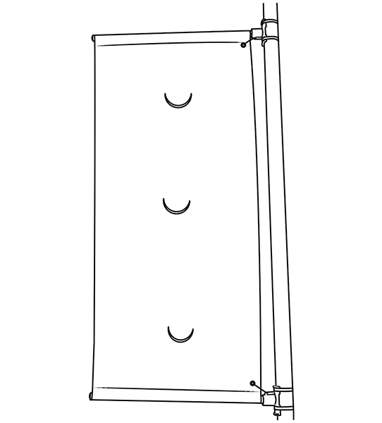 Mistral Rotating Banner Wind Slits