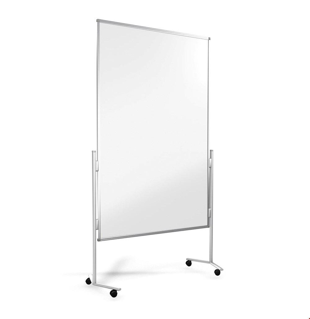 Mobile Plexiglass Sneeze Screen Divider On Wheels