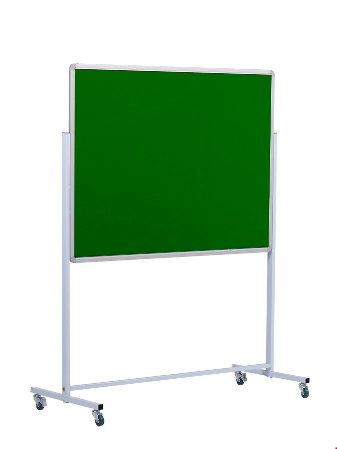 Mobile Whiteboard and Noticeboard Combi in Green