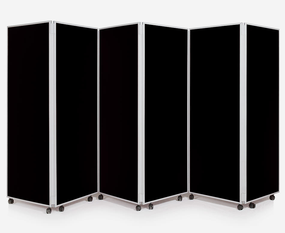 6 Panel Mobile Concertina Screen Room Divider