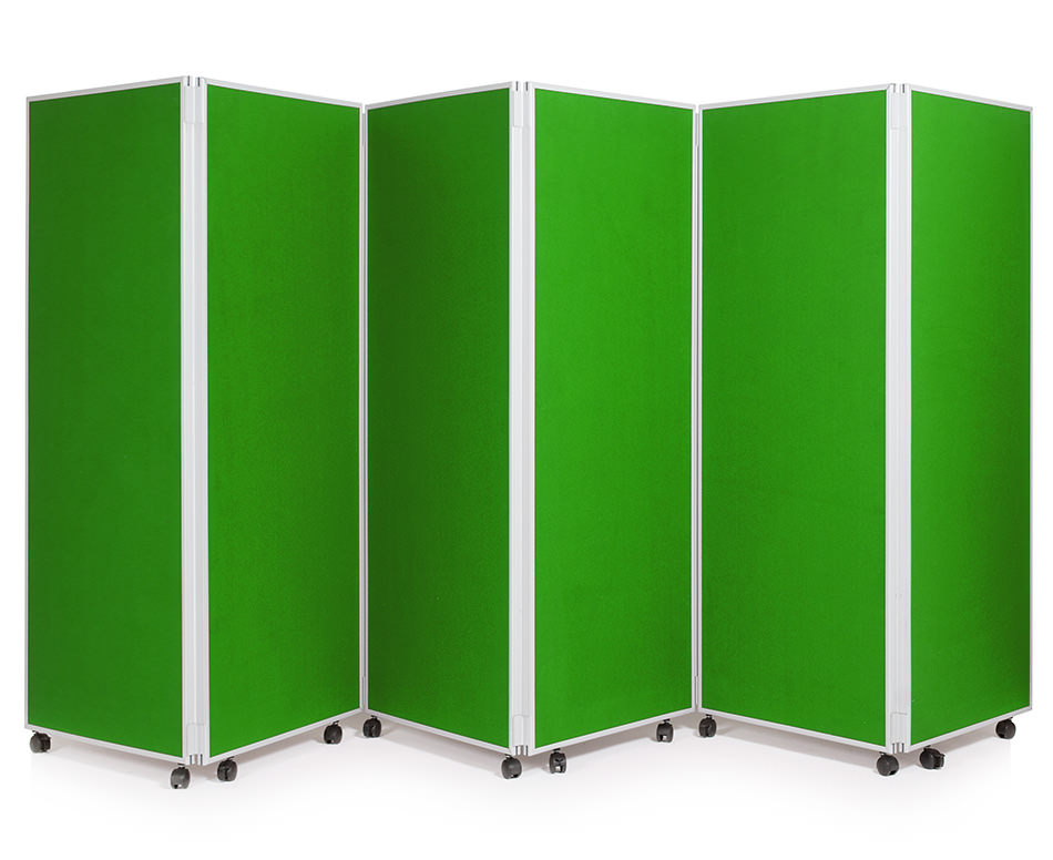 6 Panel Mobile Concertina Screen Freestanding Display Board