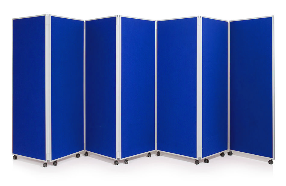 7 Panel Mobile Concertina Screen Free Standing Display Board