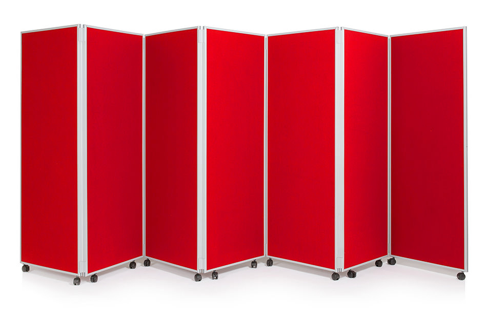 7 Panel Mobile Concertina Screen Room Divider
