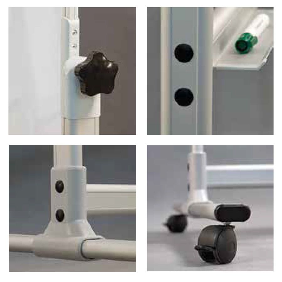 Close Up Of Mobile Whiteboard Details