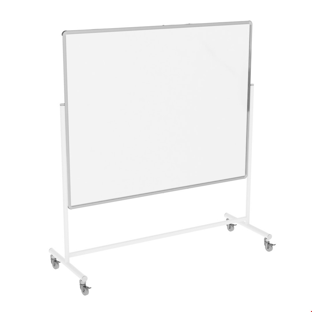 - 2X More Stain-Resistant Magnetic Mobile Whiteboard 48 x 24 No Ghosting 3 Free Accessories Blue Frame A1 Flipchart Pad/Holder/Eraser Double-Sided & Height-Adjustable 