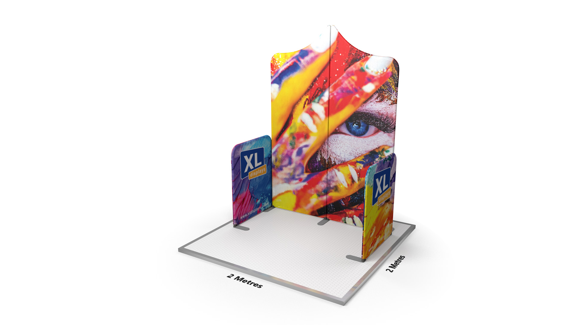 Modulate™ 2m Exhibition Fabric Booth Slope 1