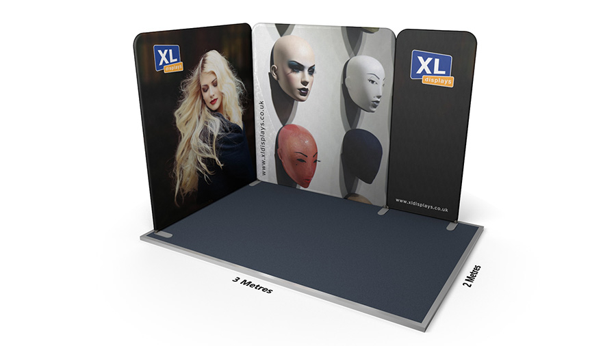 Modulate™ 3m x 2m L-Shaped Stretch Fabric Displays