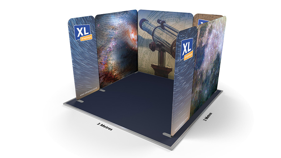 Modulate™ 3m x 3m U-Shaped Fabric Display Stand