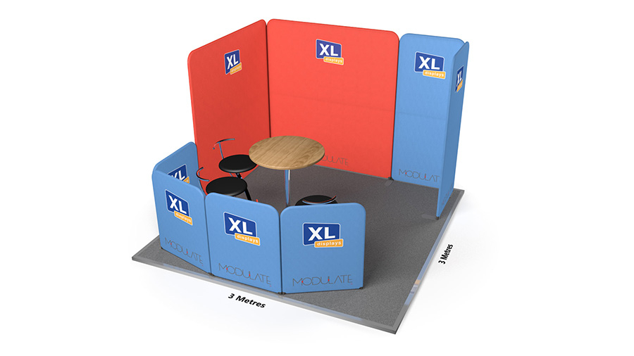 Modulate™ 3m x 3m Fabric Exhibition Stand Booth