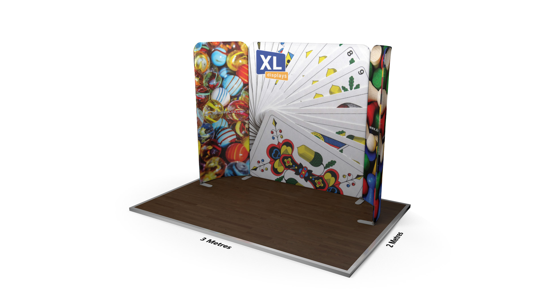 Modulate™ 3m Fabric Exhibition Backwall With Printed Fabric Graphics