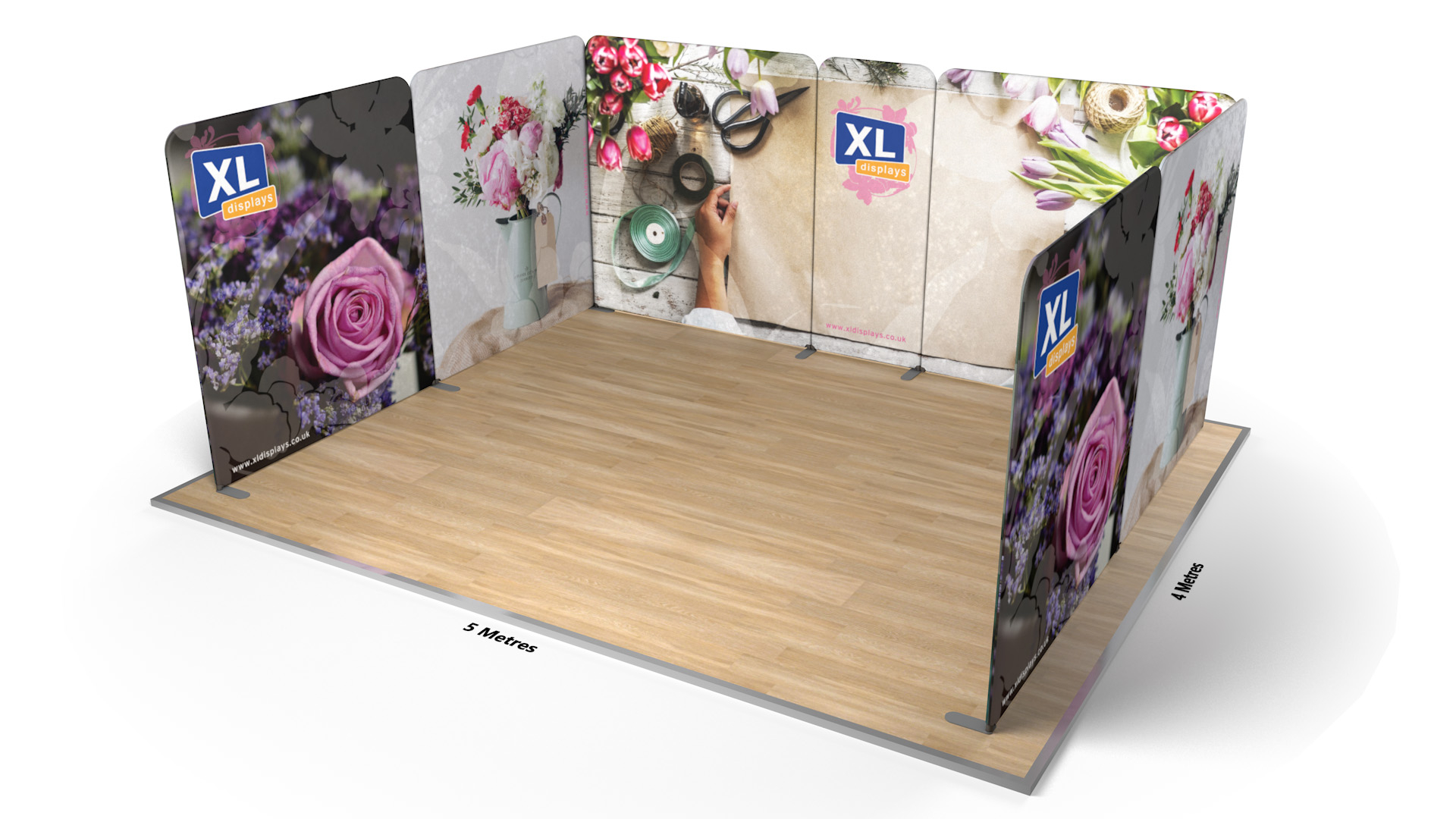 Modulate™ 5m x 4m U-Shaped Stretch Fabric Displays