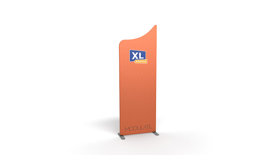 Modulate™ Sloped 1 Fabric Display Stand Creates a Dynamic Retail Solution