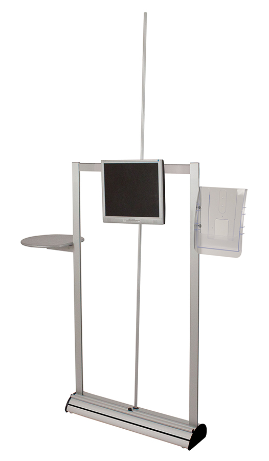 Monitor Bracket and Accessories for Banner Stand on Frame (Monitor Screen Not Included)