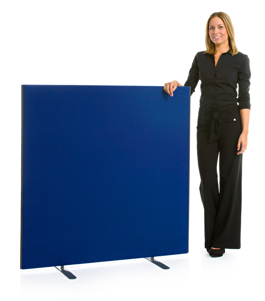 Speedy 1200mm High Office Screen in Blue. Also Available in Red, Black and Light Grey