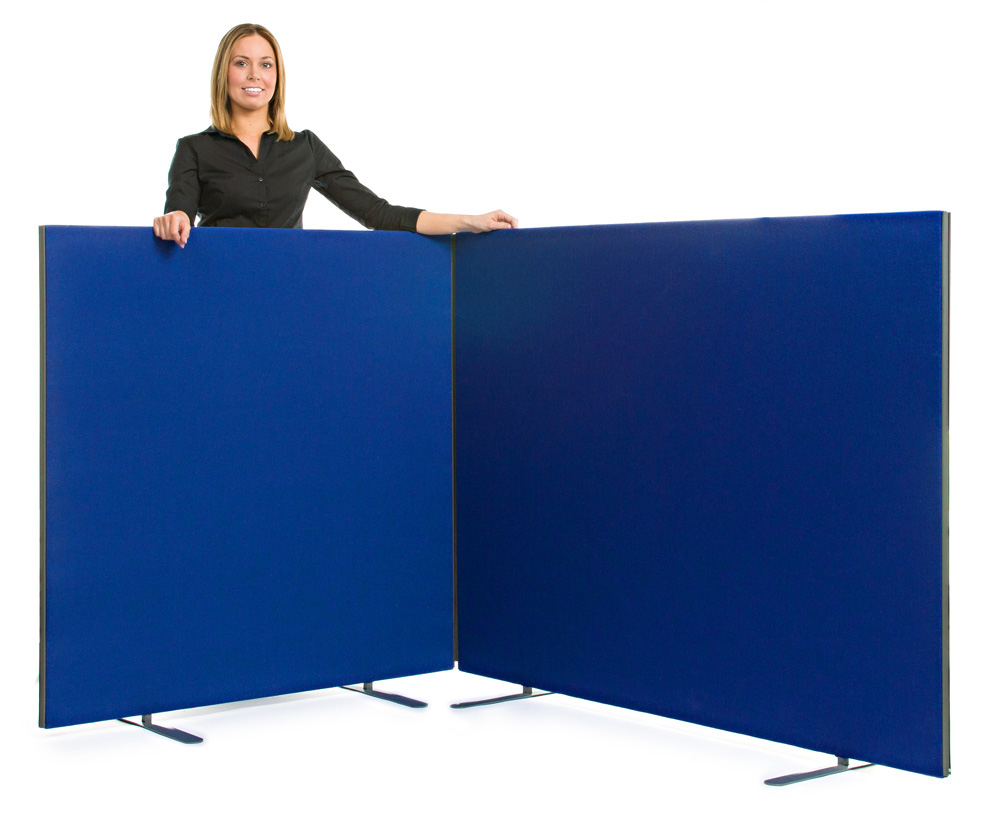 Office Screen 1200mm High in Blue