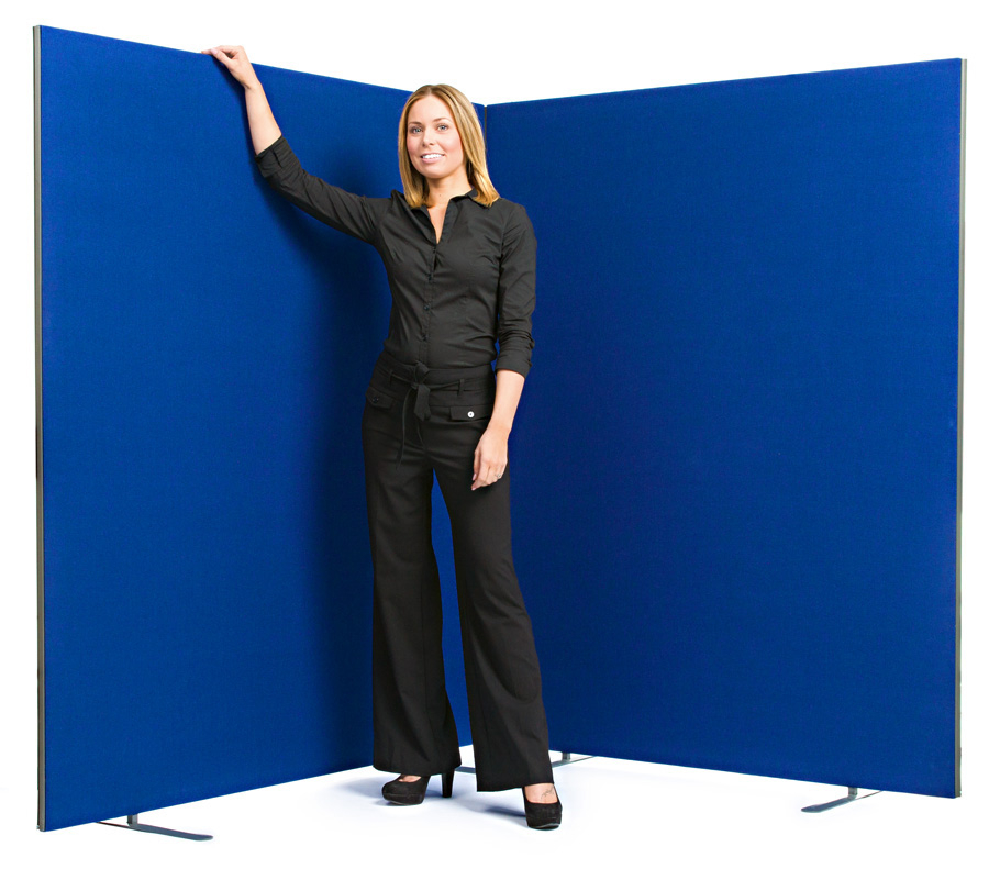 Linking Office Partition Screens with Linking Strips Included